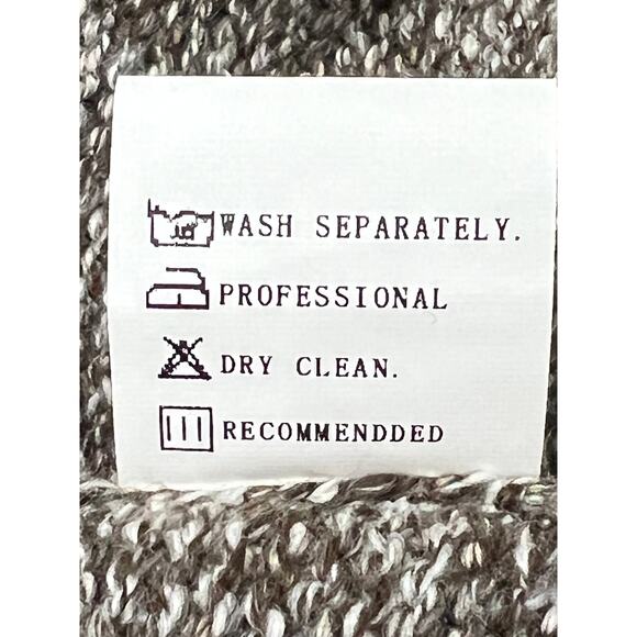 NWT Stylewe Brown and White Super Long Line Open Front Cardigan Sweater Large - Picture 10 of 11